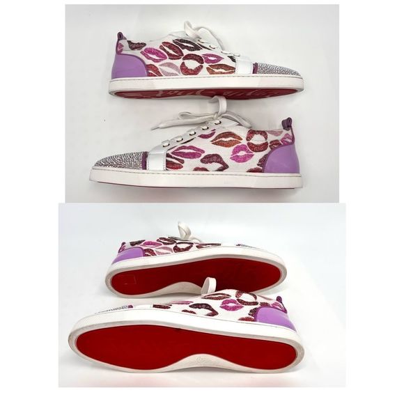Christian Louboutin Gondolastrass Crystal Sneakers! 🫦 ❤️ Too Cute and Sparkling! - Picture 3 of 13